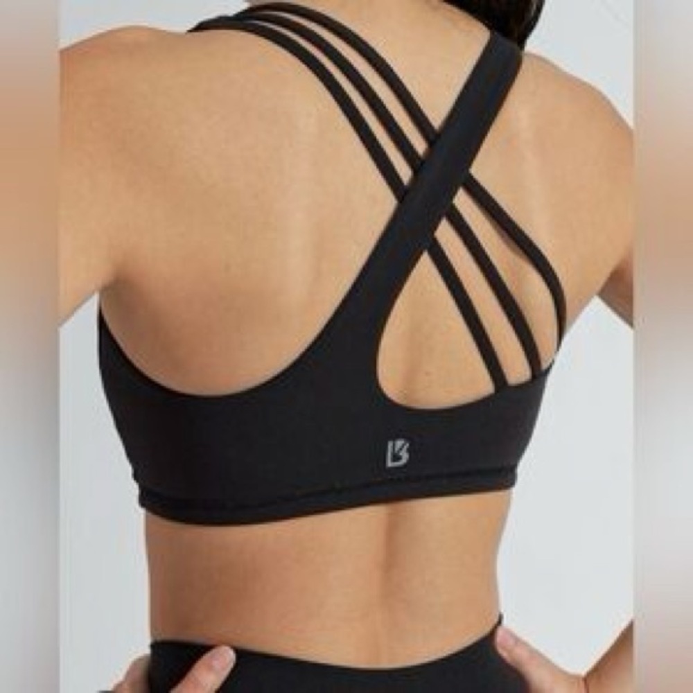 Buffbunny Collection Legacy Black Strappy Sports Bra Size XS
